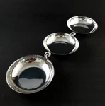 Mary Jurek Design Helyx Triple Bowl Stainless Steel Server With Knots. Fixed Price $49.99.