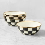 Mackenzie-childs Courtly Check Bowls-williams Sonoma 41341. Fixed Price $187.99.