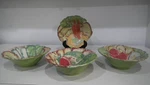 Set Of 4 Temp-tations By Tara Figural Vegetable Salad Bowls Ceramic 16 Oz. Fixed Price $39.99.