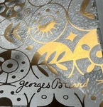 Georges Briard Forbidden Fruit Dish Gold Mod Geometric Clear Glass Square. Fixed Price $16.00.