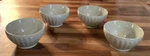 Vintage Crofton Stoneware Fluted 5.5 Soup Cereal Stackable Bowls Set 4. Fixed Price $18.00.
