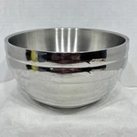 Vollrath Double Wall Stainless Steel #46591 Ribbed Beehive Mixing Bowl 9.5 3.5Q. Fixed Price $29.99.