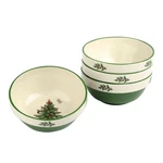 Spode 5.5" Christmas Tree Stacking Bowls - Set Of 4 Ceramic Holiday Dinnerware. Fixed Price $72.00.
