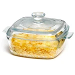 Nutriups 0.8L Glass Casserole Dish With Lid Oven Safe Square 5.... Fixed Price $27.59.