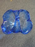 Cobalt Blue Shannon Crystal Glass Bowl Designs Of Ireland Handmade Poland, Label. Fixed Price $29.99.