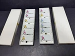Shafford Porcelain Name Plates Set Of 12 Floral. Fixed Price $27.90.