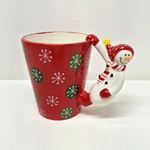 Dei Dennis East International Christmas Snowman Snowflakes Holiday Mug Ceramic. Fixed Price $13.99.