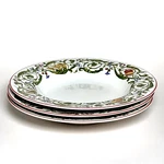 Sasaki Garland Rimmed Soup Bowls Porcelain Fruit Green Vines Set Of 3. Fixed Price $48.00.