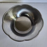 Alessi Italia Inox 18/10 Scalloped Edge Beaded Stainless Steel Bowl 8.5". Fixed Price $50.00.
