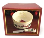 Lenox Winter Greetings Dip Bowl & Spreader 2 Pc. Set Holiday 804437 Nib. Fixed Price $24.95.