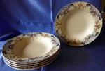 Lot Of (5) Mikasa Country Classics Romance Large Rimmed Soup-salad-pasta Bowls. Fixed Price $39.99.