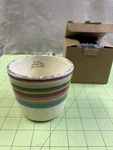 Natural Life Co. Favorite Nib, MUG000073, Stoneware, Colorful Stripes. Fixed Price $9.70.