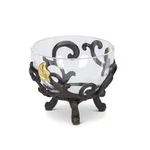 Set Of 4 Gg Collection Gold Leaf Dipping Bowl With Base. Fixed Price $129.95.