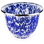 Golden Rabbit Enamelware Serving Basin 4 Quart Cobalt Swirl. Fixed Price $67.16.