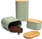 Olive Green Canisters Sets Kitchen 3-PIECE Airtight Plastic Sugar Container. Fixed Price $26.99.