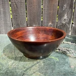 Mountain Woods Brown Artisan Crafted Cherry Finish Hardwood Bowl 10. Fixed Price $68.00.