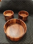 5 Piece Salad Bowl Macy Exclusive The Cellar Wooden Set. Fixed Price $28.69.