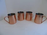 Threshold Hammered Copper Color Mugs Stainless Steel Cups Lot Of - 24 Oz.. Fixed Price $29.99.