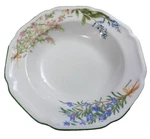 Vtg Mikasa Botanical Bouquet 9.5" Small Serving Soup Bowl Floral Scallop Rim Euc. Fixed Price $14.99.