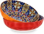 Vancasso Serving Bowls, 78 Oz Extra Salad Set Of Large, Red. Fixed Price $61.35.
