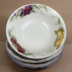 Todays Home Bowls Cereal Dessert Soup Fruit Lemons Yellow Berries 6.5 X 2 (4). Fixed Price $18.71.