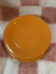 Fiesta Tangerine 9 Luncheon Salad Plate Color Homer Laughlin Us. Fixed Price $15.99.