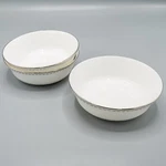 Lenox Pearl Platinum All Purpose Bowls 2ND Quality Set Of 3-6 1/4"-FREE Usa Ship. Fixed Price $81.00.