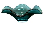 Vintage Turquoise Lenox 11" Glass Bowl. Fixed Price $45.00.