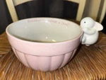Hallmark Easter Bowl Somebunny Needs Treat! Pink Ribbed Candy Rabbit. Fixed Price $14.95.