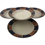 Coventry Liberty Rim Soup Bowls Set Of Vintage 9 1/4" Patriotic American Flag. Fixed Price $23.79.