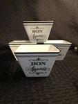 Ciroa French Kitchen Square Bon Appetit Small 4" Sq. Appetizer Bowls (set Of 4). Fixed Price $24.99.