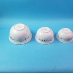 Pfaltzgraff Winterberry Nesting Bowls Set Of 3 Christmas Mixing Ceramic. Fixed Price $57.95.
