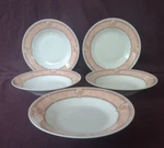 Royal Majestic Fine China Seascape 8427 7/8" Soup Bowls - Set Of 5. Fixed Price $36.95.