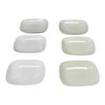 Alessi Delta White Porcelain Appetizer Plates Set Of 6 Modern Rectangle Serving. Fixed Price $29.99.