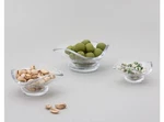 Virginia Sin Urch Small Glass Bowls Set Of 3 Art Clear Sculptural New Nib. Fixed Price $15.00.
