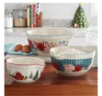 The Pioneer Woman Christmas Wishful Winter 3 Piece Ceramic Mixing Bowl Set New. Fixed Price $35.19.