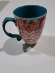 The Pioneer Woman Extra Large Floral Mug 24 Fluid Ounces Microwave Safe, 2912DMT. Fixed Price $19.99.