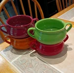 World Market Ceramic Four-color Bakeware Bowl Set Oven Safe To 450 Degrees. Fixed Price $11.99.