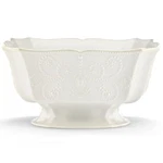 Lenox French Perle Footed Centerpiece Bowl, White -. Fixed Price $129.73.