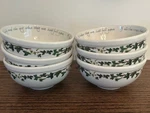 Portmeirion "the Holly And Ivy" 5 1/2" Salad Bowl, Set Of 6. Fixed Price $89.00.