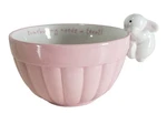 New! Hallmark Somebunny Needs Treat Pink Ceramic Rabbit Candy Bowl. Fixed Price $25.00.