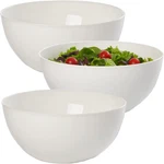 Acrylic Vista White Plastic Salad And Serving 10-INCH Bowls Set Of 3 Reus. Fixed Price $31.99.
