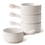 Dowan French Onion Soup Bowls, 18 Oz With Handles, Oven Safe Stackabl. Fixed Price $49.18.