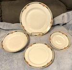 Vtg 1940'S-H&C Admiral PATTERN-BAVARIA-1 Dinner-salad-bread Plates-soup Bowl. Fixed Price $25.95.