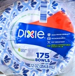 Dixie 12 Oz Paper Bowl Kitchen Party Supplies Disposable 175 Count. Fixed Price $24.32.