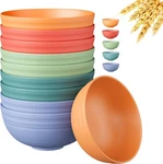 10 Pcs Wheat Straw Cereal Bowls Set Unbreakable Microwave Dishwasher Safe. Fixed Price $13.39.