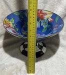 Retired Mackenzie-childs Flower Market Large Compote Lapis (blue) *read*. Fixed Price $109.99.