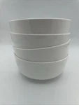 4 Mikasa Samantha Bone China White Cereal Soul 6" Bowls Open Box Free Ship. Fixed Price $31.99.