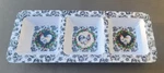 Keller-charles Rooster Design 3 Section Serving Melamine Dip Dish Crudite. Fixed Price $31.99.