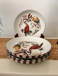 Lenox Winter Greetings Everyday Cardinals Set Of Pasta Bowls 9 1/4". Fixed Price $99.00.